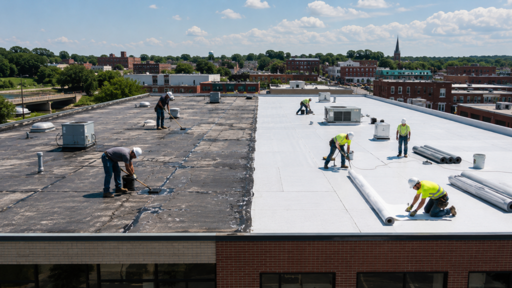 Flat Roof Repair Vs. Replacement In Petersburg : A Guide For Commercial Property